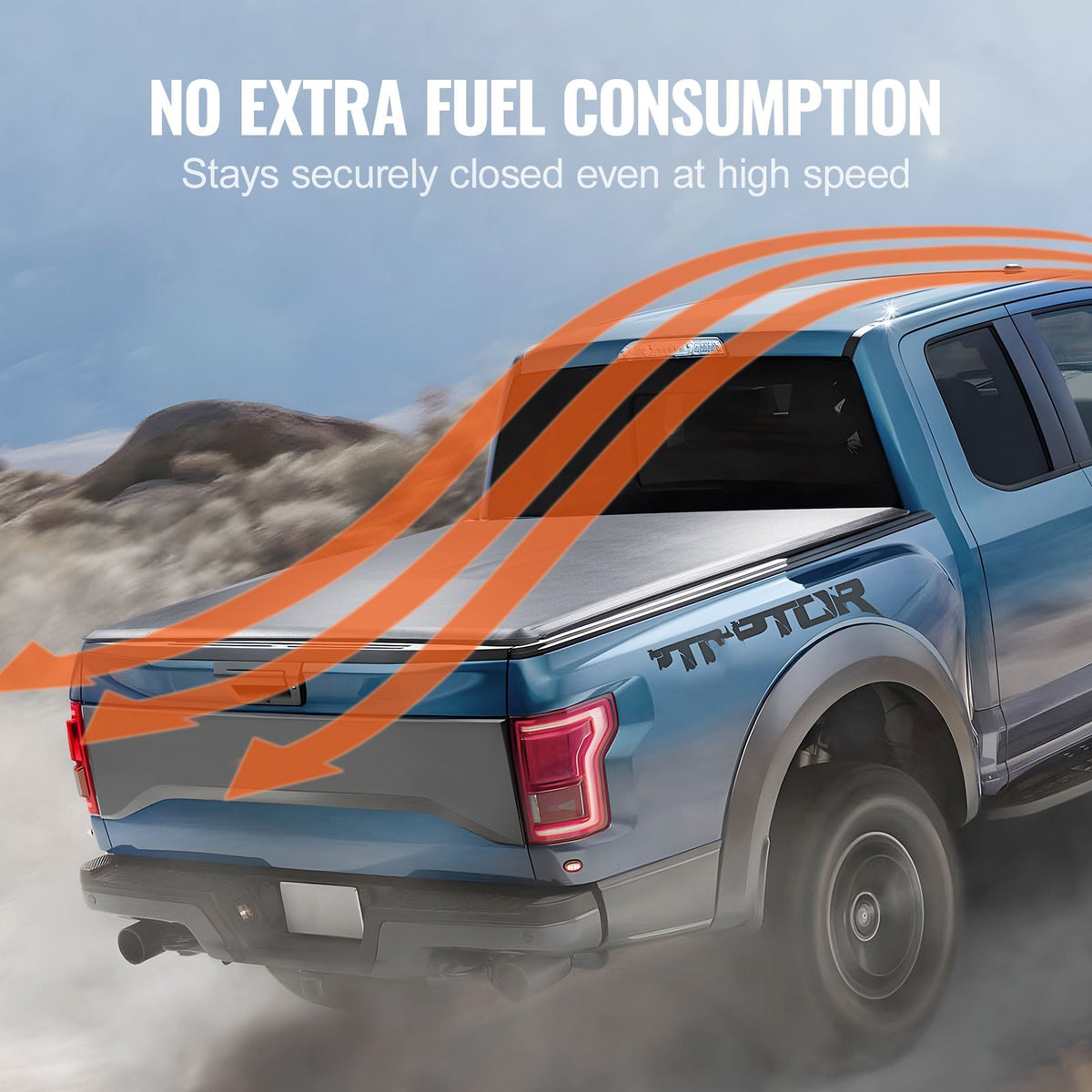 Truck Bed Cover, Roll Up Truck Bed Tonneau Cover, Compatible with 2009-2024 Ford F-150 Styleside Bed, for 1.7m x 1.7m Bed, Soft PVC material, 100% Bed Access Roll Up Tonneau Cover