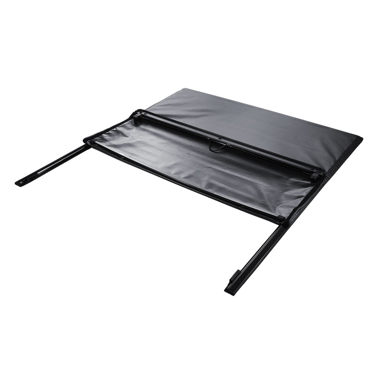 Truck Bed Cover, Roll Up Truck Bed Tonneau Cover, Compatible with 2009-2024 Ford F-150 Styleside Bed, for 1.7m x 1.7m Bed, Soft PVC material, 100% Bed Access Roll Up Tonneau Cover