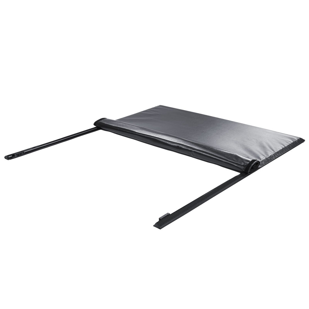 Truck Bed Cover, Roll Up Truck Bed Tonneau Cover, Compatible with 2009-2024 Ford F-150 Styleside Bed, for 1.7m x 1.7m Bed, Soft PVC material, 100% Bed Access Roll Up Tonneau Cover