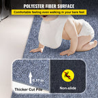 Gray Marine Carpet 6 ft x 36 ft, Boat Carpet Rugs, Indoor Outdoor Rugs for Patio Deck Anti-Slide TPR Water-Proof Back Outdoor Marine Carpeting Outdoor Carpet