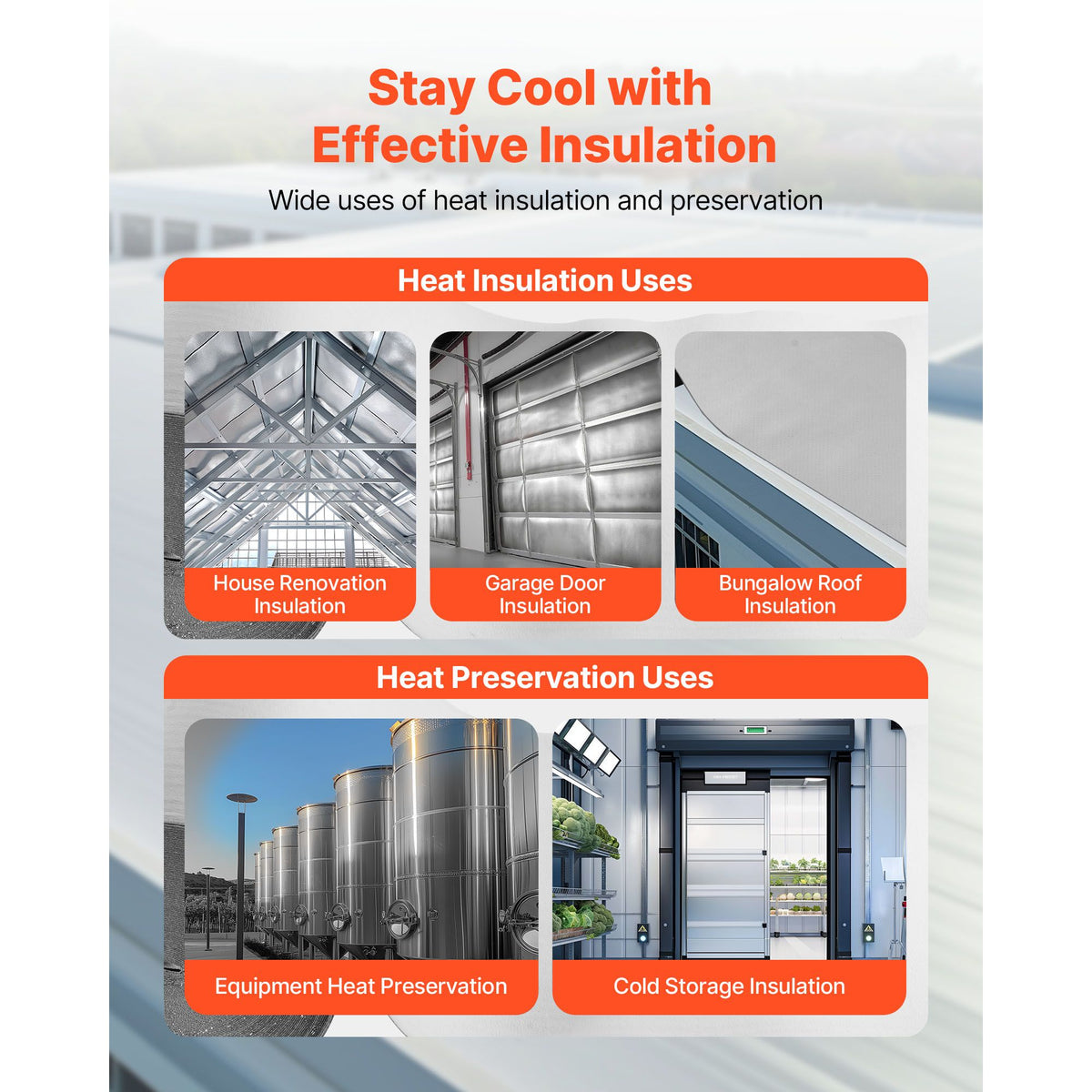 Double Reflective Insulation Roll, Perforated Woven Fabric Radiant Barrier, 0.15mm 76.2m x 1.22m, Double-Sided Aluminum Foil Heat Reflective Shield, Thermal Insulation Roll for Window RV Roof