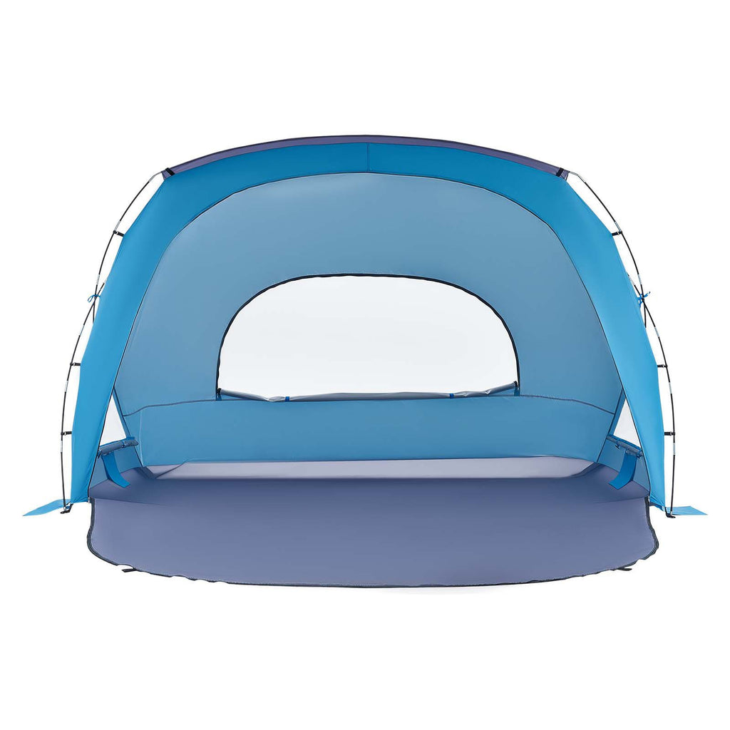 Beach Tent Sun Shelter for 6 Person, UPF 50+ Protection, Portable Sun Shade Canopy with Carrying Bag & Sand Pockets, Lightweight and Easy Setup Beach Umbrella for Family Camping Outdoor Picnic