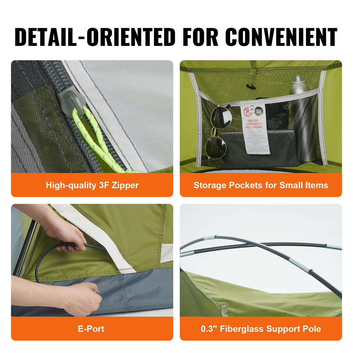 Camping Tent, 7 x 7 x 4 ft Fit for 6 Person, Waterproof Lightweight Backpacking Tent, Easy Setup, with Door and Window, for Outdoor Family Camping, Hiking, Hunting, Mountaineering Travel