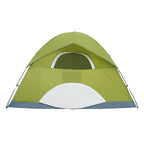 Camping Tent, 7 x 7 x 4 ft Fit for 6 Person, Waterproof Lightweight Backpacking Tent, Easy Setup, with Door and Window, for Outdoor Family Camping, Hiking, Hunting, Mountaineering Travel