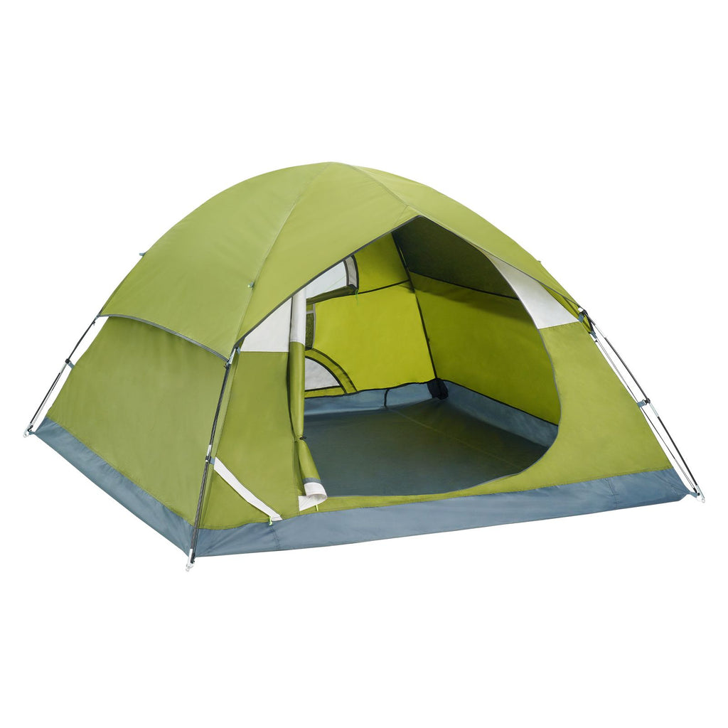 Camping Tent, 7 x 7 x 4 ft Fit for 6 Person, Waterproof Lightweight Backpacking Tent, Easy Setup, with Door and Window, for Outdoor Family Camping, Hiking, Hunting, Mountaineering Travel