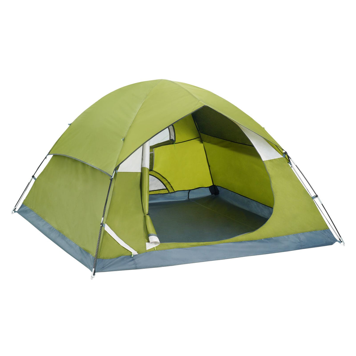 Camping Tent, 7 x 7 x 4 ft Fit for 6 Person, Waterproof Lightweight Backpacking Tent, Easy Setup, with Door and Window, for Outdoor Family Camping, Hiking, Hunting, Mountaineering Travel