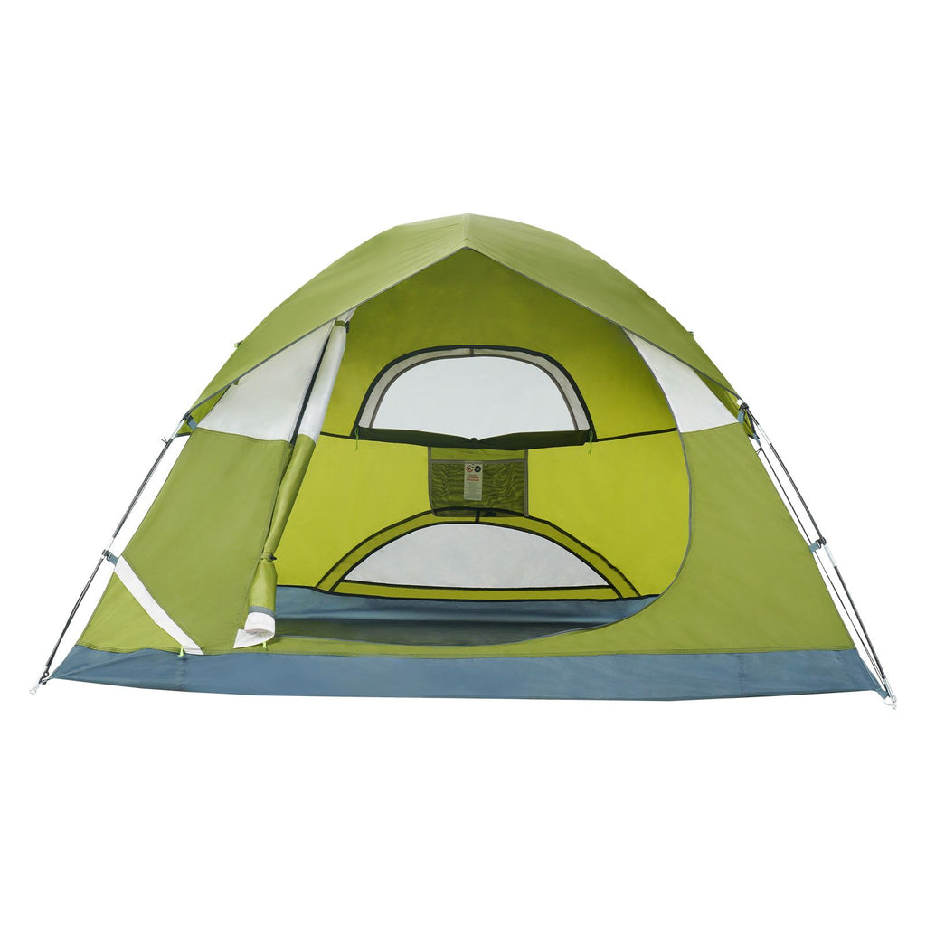 Camping Tent, 7 x 7 x 4 ft Fit for 6 Person, Waterproof Lightweight Backpacking Tent, Easy Setup, with Door and Window, for Outdoor Family Camping, Hiking, Hunting, Mountaineering Travel