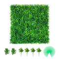 Artificial Boxwood Panels, 16 PCS 20"x20" Boxwood Hedge Wall Panels, PE Artificial Grass Backdrop Wall 1.6\", Privacy Hedge Screen for Decoration of Outdoor, Indoor, Garden, Fence, and Backyar