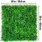 Artificial Boxwood Panels, 16 PCS 20"x20" Boxwood Hedge Wall Panels, PE Artificial Grass Backdrop Wall 1.6\\", Privacy Hedge Screen for Decoration of Outdoor, Indoor, Garden, Fence, and Backyar