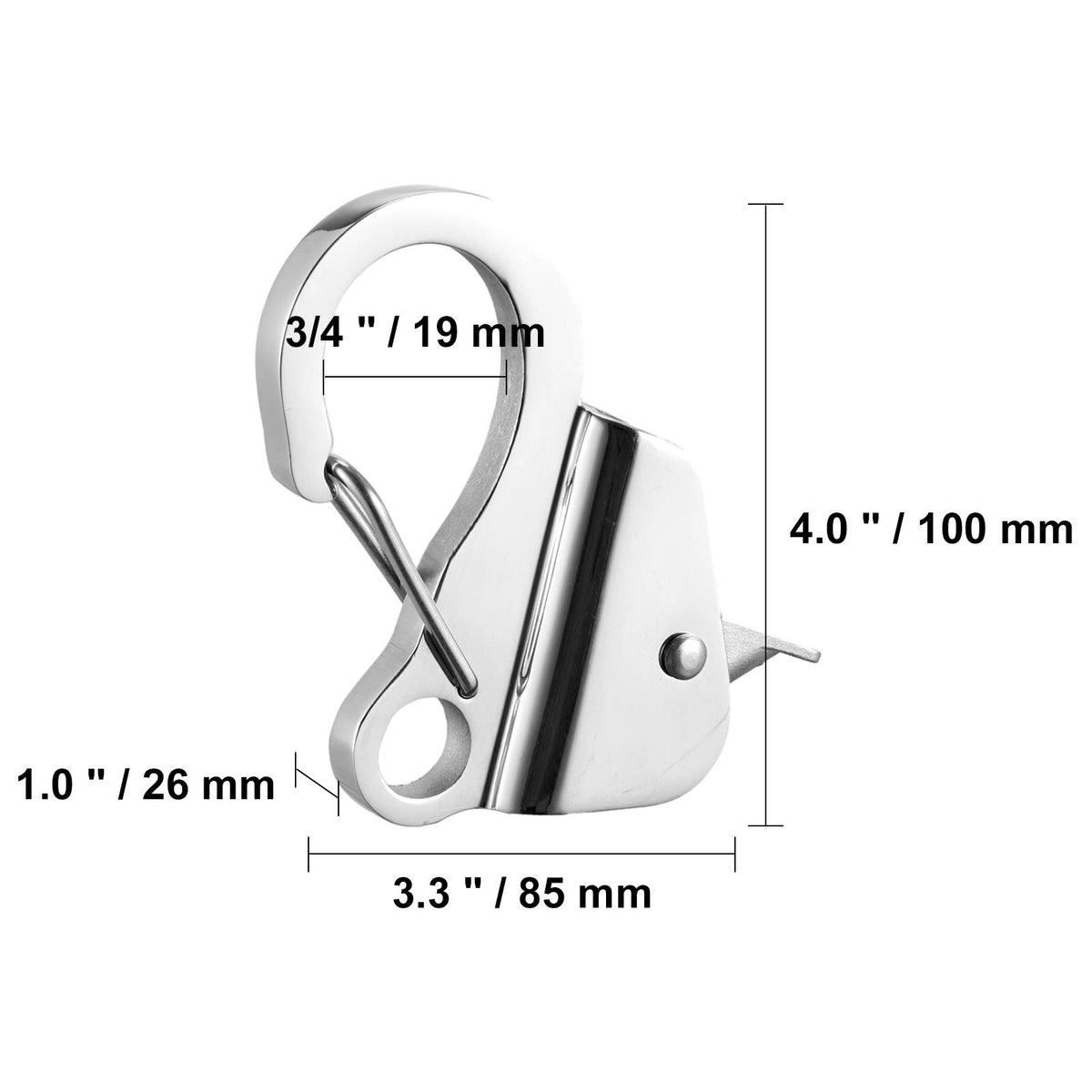 Boat Anchor Hook Stainless Steel Knotless Anchor System with Quick Release