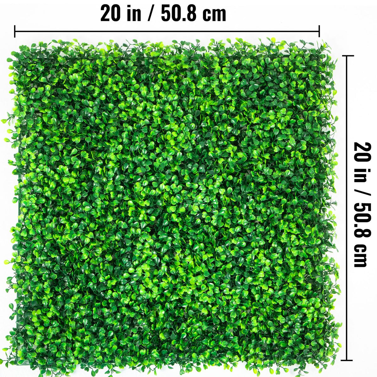 Artificial Boxwood Panels, 6 PCS50.8x50.8cmBoxwood Hedge Wall Panels, PE Artificial Grass Backdrop Wall 4 cm, Privacy Hedge Screen for Decoration of Outdoor, Indoor, Garden, Fence, and Backyard
