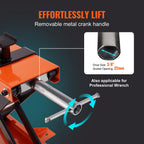 Motorcycle Lift Scissor Jack Stand 1100 Lb with Saddle ATV Lift Dirt Bike