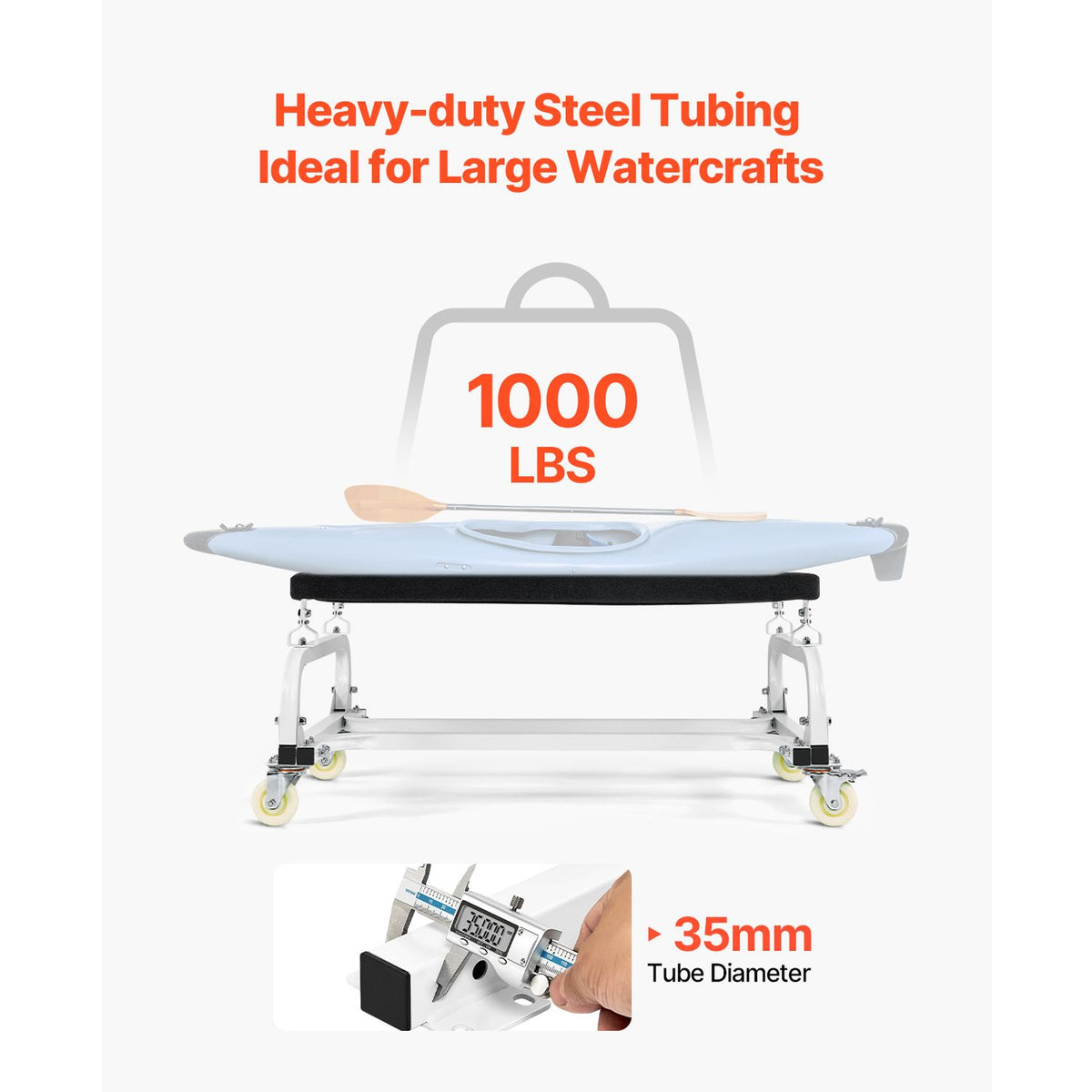 Watercraft PWC Dolly Boat 454 kg Capacity Jet Ski Stand Storage Cart