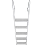 Removable Dock Ladder 5 Steps, 159 kg Load Capacity, Pontoon Boat Ladder with 4'' Wide Step & Nonslip Design for Ship/Lake/Pool/Marine Boarding