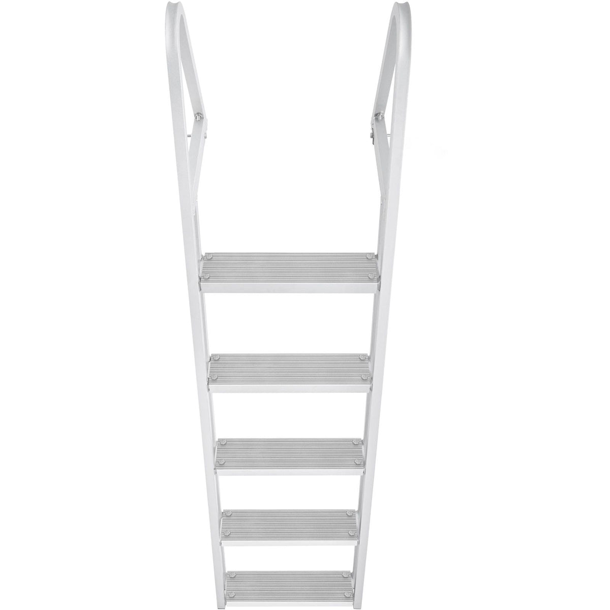Removable Dock Ladder 5 Steps, 159 kg Load Capacity, Pontoon Boat Ladder with 4'' Wide Step & Nonslip Design for Ship/Lake/Pool/Marine Boarding