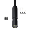 Endoscope Camera with Light, 1920P HD Borescope for Android & IOS, 8 LED Lights Inspection Camera with 5m Semi-Rigid Cable, 2X Zoom, IP67 Waterproof Snake Scope Camera for Auto, Plumbing