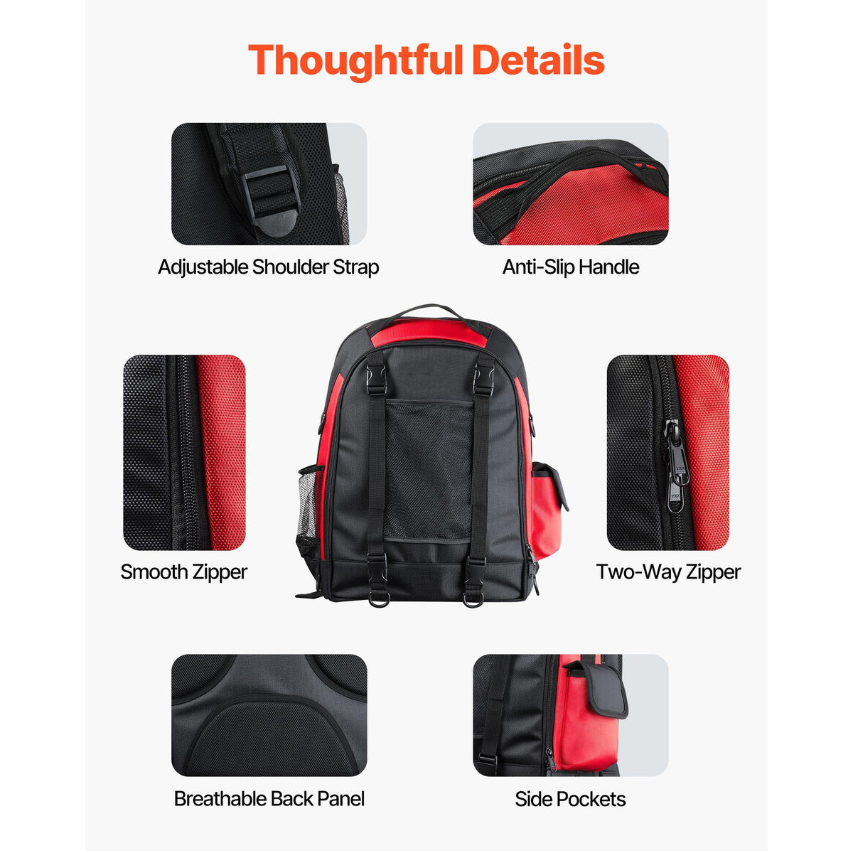 25.2L Welding Backpack 1680D Polyester Welder Backpack for Tool and Helmet