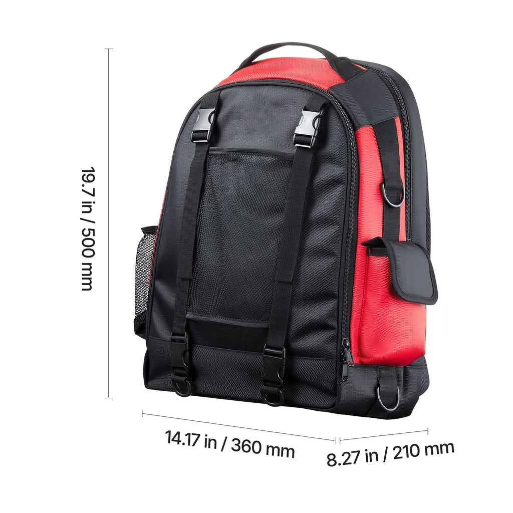 25.2L Welding Backpack 1680D Polyester Welder Backpack for Tool and Helmet