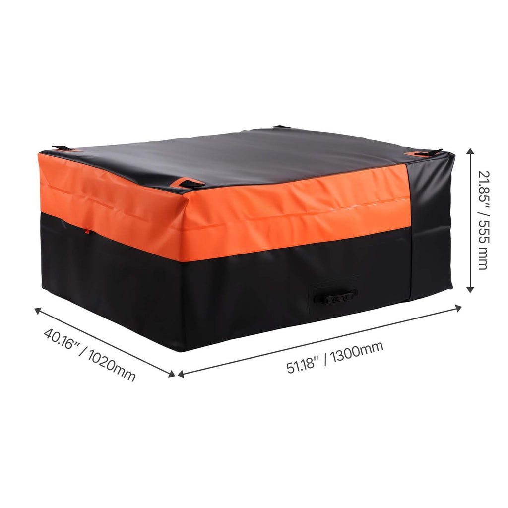 Truck Bed Cargo Bag, Waterproof 840D PVC, 130 x 102 x 55.5 cm (26 Cubic Feet), Heavy Duty Cargo Bag for Truck Bed with 4 Bungee Cords with Hooks, Fits a Variety of SUV and Pickup Trucks