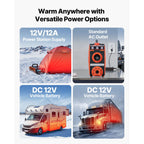Diesel Heater, 8KW, DC 12V, All in One Portable Diesel Air Heater with Bluetooth APP Control, Remote Control and LCD Screen, 4.5 L Fuel Tank for Vehicles, Vans, RVs, Campers, and Garages