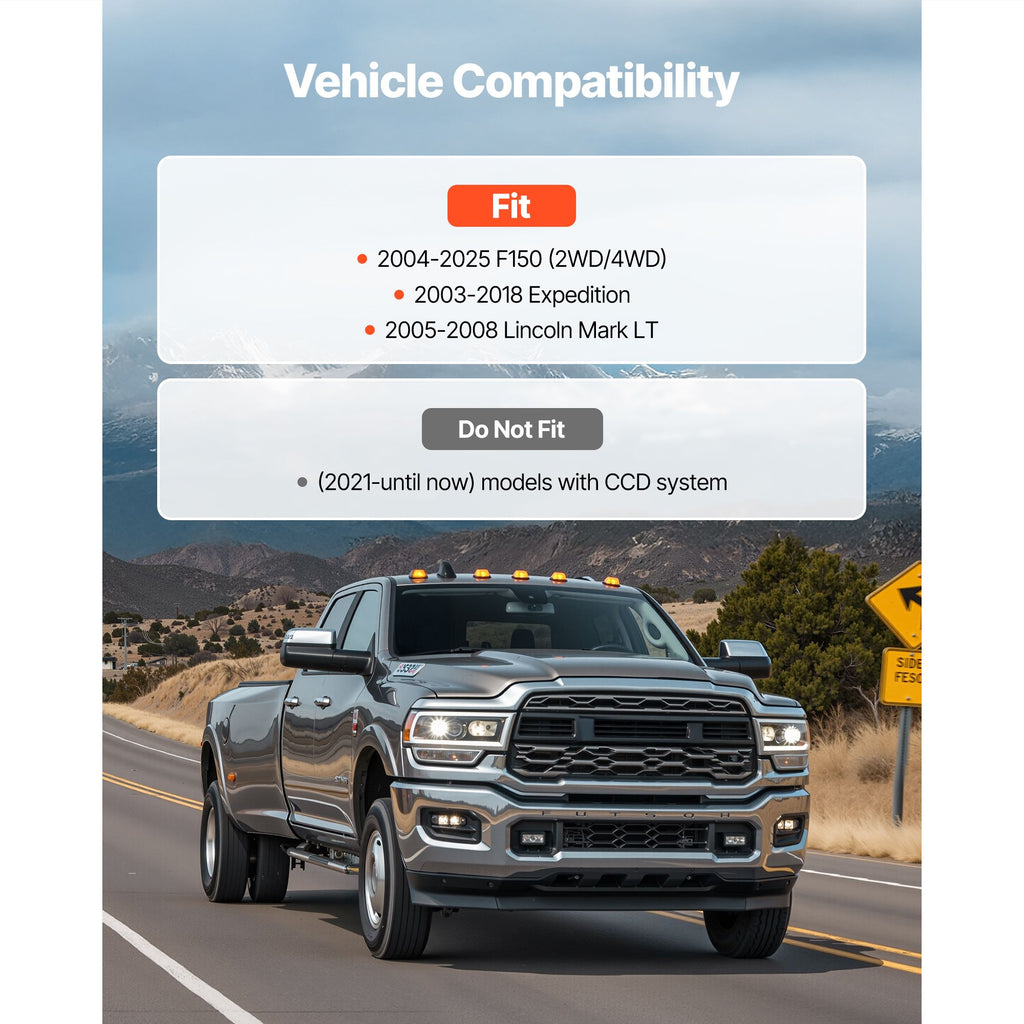 63.5 mm Front Leveling Lift Kit for 2004-2025 Ford F150 2WD/4WD, 2003-2018 Expedition, 2005-2008 Lincoln Mark LT, Chassis Level Kit with 2PCS Heavy Duty Forged Aluminum Suspension Strut Spacers
