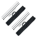 Feather Flag Pole Kit, 2 Packs Swooper Flag Pole 12.7 ft, Sign Flag Poles for Business Advertising Flags Outdoor, with Ground Stakes and A Carrying Bag (Flag Not Included)