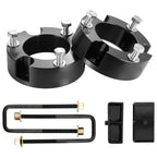 76.2 mm Front and 50.8 mm Rear Leveling Lift Kit for 2005-2021 2022 2023 Toyota Tacoma 2WD/4WD, Chassis Level Kit with 2 Front Strut Spacers, 2 Rear Lift Blocks, 4 U-Bolts, Suspension Level Kit