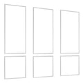 Wall Molding 3 Pack, Wainscoting Panels Kit, Lightweight Paintable Polystyrene, Easy to Install, Waterproof Accent Wall Trim for Interior Décor Living Room, Bedroom, White (61x137 + 61x61 cm)