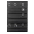 Gun Rack, Wall Mount, Tactical Rifle Shotgun Handgun Storage, Heavy-Duty PVC Panels & Steel Wall Racks, Securely Holds up to 2 Rifles & 4 Pistols, Modular Firearms Gun Gear Accessories Organizer
