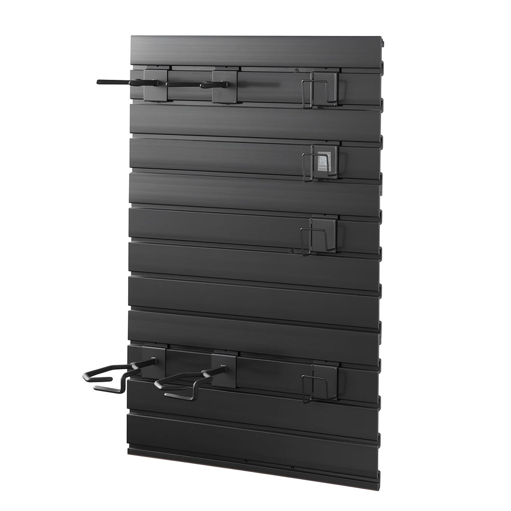 Gun Rack, Wall Mount, Tactical Rifle Shotgun Handgun Storage, Heavy-Duty PVC Panels & Steel Wall Racks, Securely Holds up to 2 Rifles & 4 Pistols, Modular Firearms Gun Gear Accessories Organizer