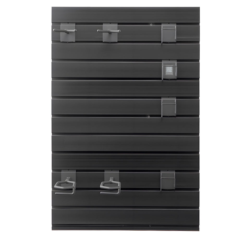 Gun Rack, Wall Mount, Tactical Rifle Shotgun Handgun Storage, Heavy-Duty PVC Panels & Steel Wall Racks, Securely Holds up to 2 Rifles & 4 Pistols, Modular Firearms Gun Gear Accessories Organizer