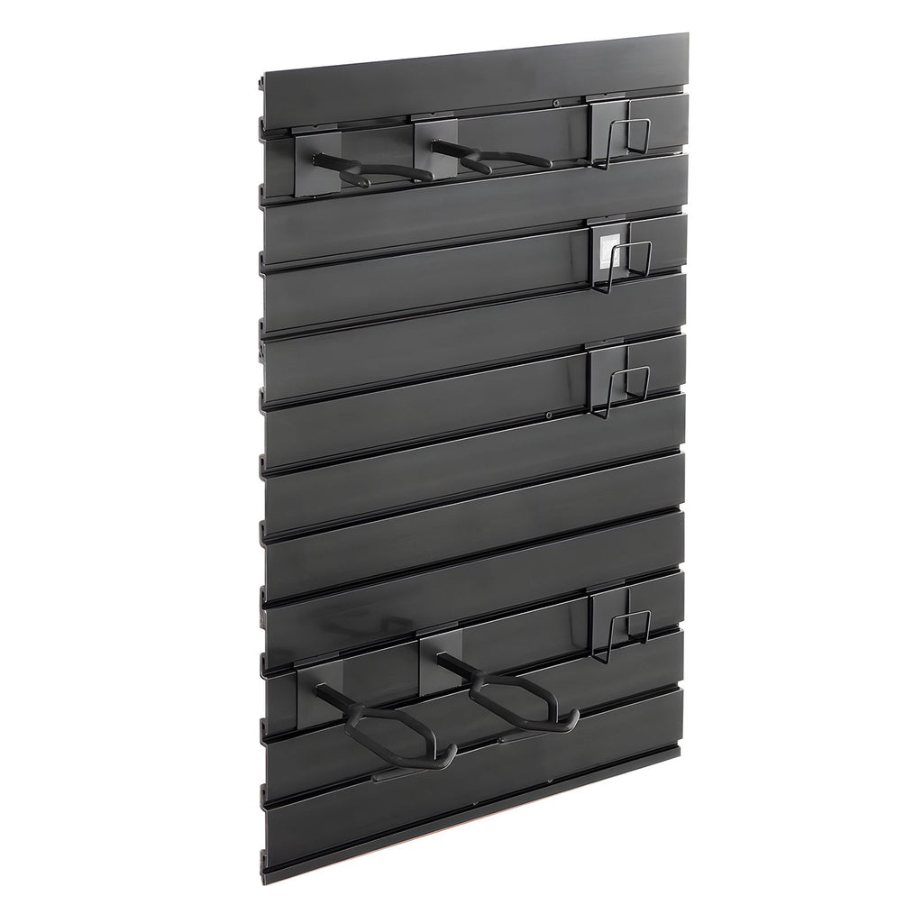 Gun Rack, Wall Mount, Tactical Rifle Shotgun Handgun Storage, Heavy-Duty PVC Panels & Steel Wall Racks, Securely Holds up to 2 Rifles & 4 Pistols, Modular Firearms Gun Gear Accessories Organizer