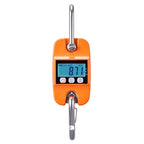 Digital Crane Scale, 880 lbs/400 kg Max Capacity, Handheld Hanging Scale with Cast Aluminum Case & LCD Display, 100 g Division & 3 Unit Switch, Auto-Off Setting for Farm Hunting Fishing, Orange
