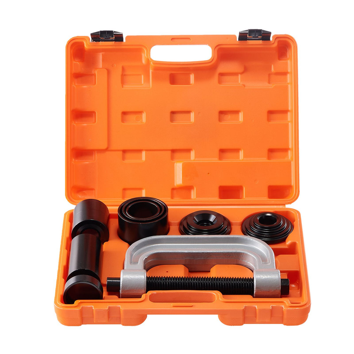 Ball Joint Press Kit, 10 pcsTool Kit, C-press Ball joint Remove and Install Tools, for Most 2WD and 4WD Cars, Heavy Duty Ball Joint Repair Kit for Automotive Repairing