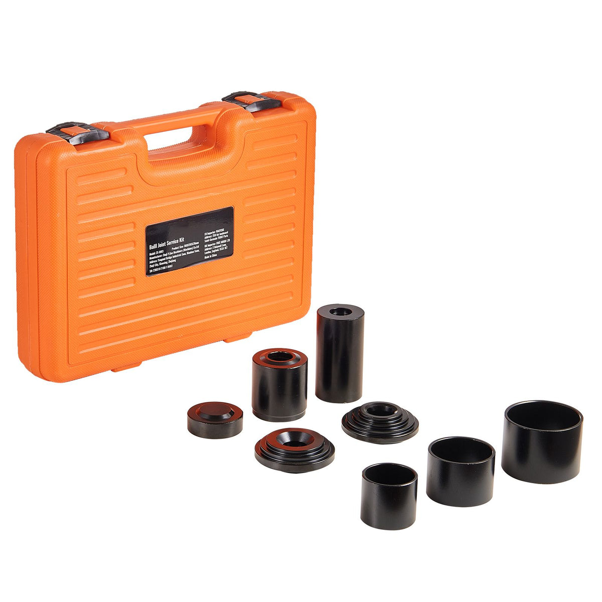 Ball Joint Press Kit, 10 pcsTool Kit, C-press Ball joint Remove and Install Tools, for Most 2WD and 4WD Cars, Heavy Duty Ball Joint Repair Kit for Automotive Repairing