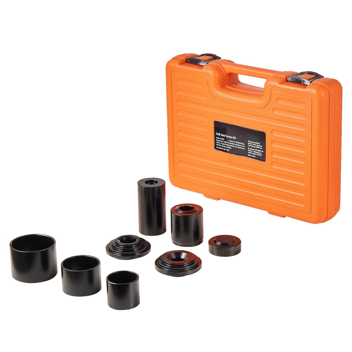 Ball Joint Press Kit, 10 pcsTool Kit, C-press Ball joint Remove and Install Tools, for Most 2WD and 4WD Cars, Heavy Duty Ball Joint Repair Kit for Automotive Repairing