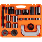 Ball Joint Press Kit, 21 pcs Tool Kit, C-press Ball joint Remove and Install Tools, for Most 2WD and 4WD Cars, Heavy Duty Ball Joint Repair Kit for Automotive Repairing