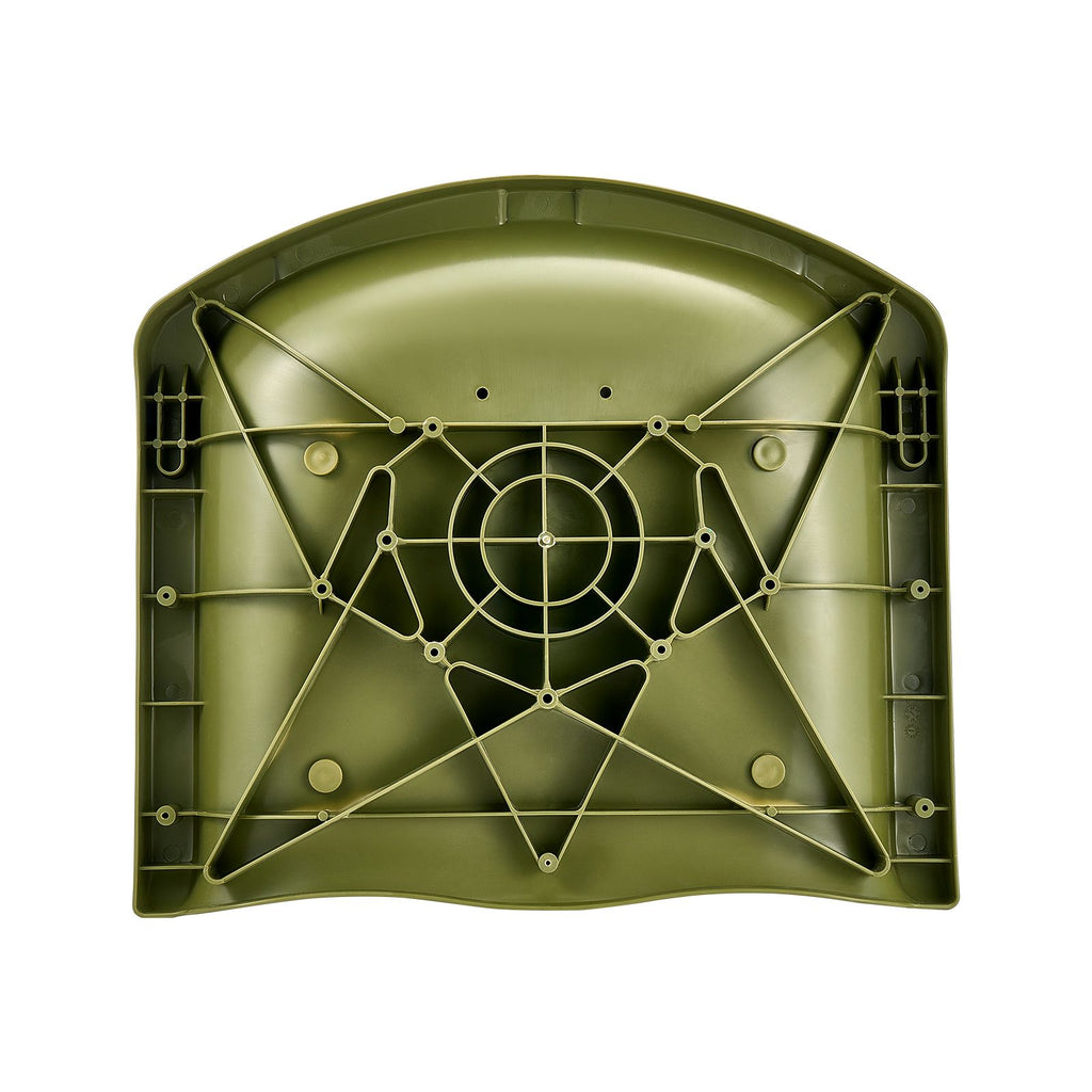 Boat Seat, Low Backrest, Folding Fishing Boat Seat with Thickened Sponge Cushion & PU Polyester Fabric, Strong PP Frame, Flip Up Boat Seat for Fishing Boats, Yachts, Ships, Camouflage Color