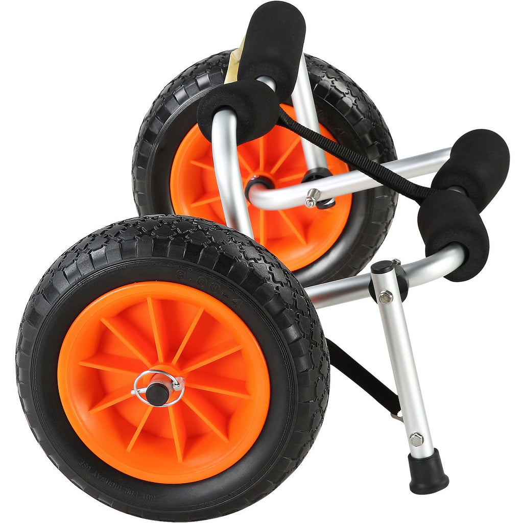 Foldable Kayak Cart Canoe Boat Carrier 250lbs Load with 10'' Solid Tires