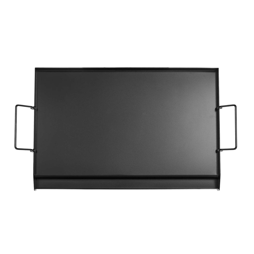 Carbon Steel Griddle, 24x16 inch Universal Flat Top Rectangular Plate, Gas Grill Griddle for BBQ Grill, Teppanyaki, Portable Family Cookware with Handle, for Camping Tailgating Party