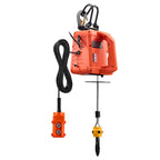 3-in-1 Electric Hoist Winch, 500 kg Capacity, 1500W Portable Electric Power Winch, 7.6 m Lifting Height, 5 m/min with Manual, Wired & Wireless Remote Control for Factory, Warehouss, Garage