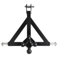 3 Point Trailer Hitch 2 in Receiver, 3pt Quick Hitch Attachment with 3 Trailer Balls, Tractor Tow Drawbar Adapter, Compatible with Kubota, Mahindra, Ford, Yanmar, John Deere, Massey Ferguson