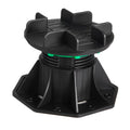 Deck Blocks 8 PCS, 2200 lbs / 997.90 kg Load Capacity Deck Support Plastic Pedestal Paver, Raising 3.54 - 4.65 inch / 90 - 118 mm, Height Adjustable Shed Foundation Base for Wood Concrete Metal