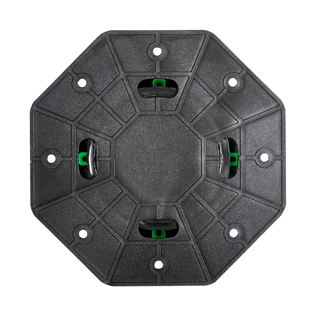 Deck Blocks 8 PCS, 2200 lbs / 997.90 kg Load Capacity Deck Support Plastic Pedestal Paver, Raising 3.54 - 4.65 inch / 90 - 118 mm, Height Adjustable Shed Foundation Base for Wood Concrete Metal