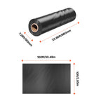 Plastic Sheeting Heavy Duty 10' x 100', 6 Mil Thick Plastic Sheeting Roll, Plastic Drop Cloth Painters Tarp, Polyethylene Covering for Crawl Space Vapor Barrier, Multi-Purpose, Black