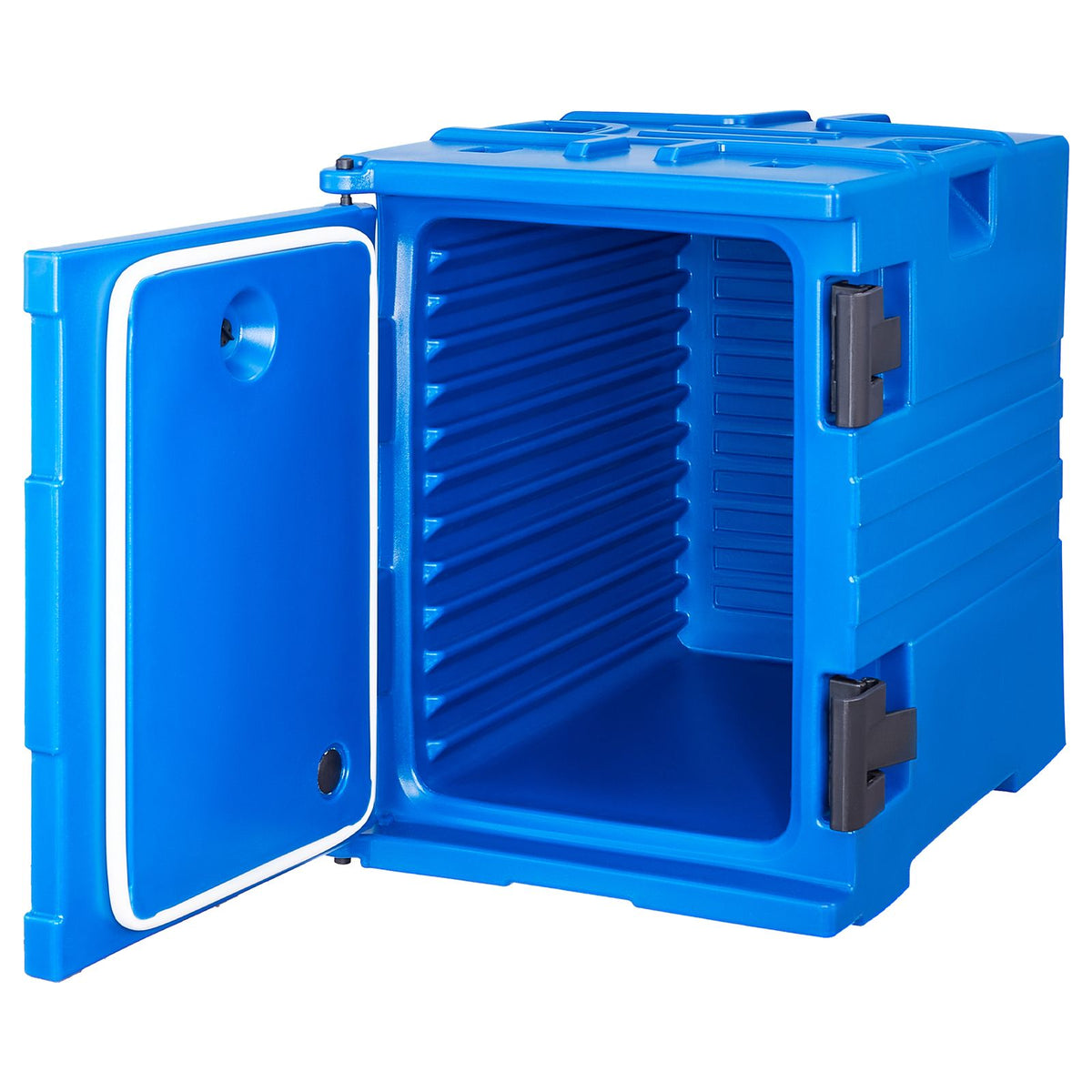 Insulated Food Pan Carrier, 90L Hot Box for Catering, Food Box Carrier with Double Buckles, Front Loading Food Warmer with Handles, Stackable End Loader for Restaurant, Canteen