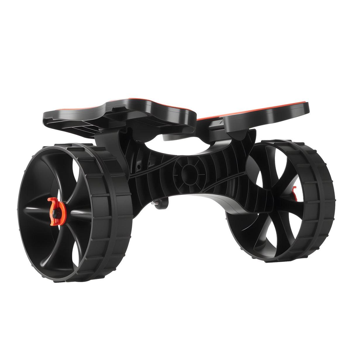 Kayak Cart, 136.1 kg Load Capacity, Foldable Kayak Trolley with 25.4 cm Solid Rubber Tires & 1 Ratchet Strap, Paddle Board Trolley for Carrying Kayaks, Canoes, Paddleboards, Float Mats,Jon Boats