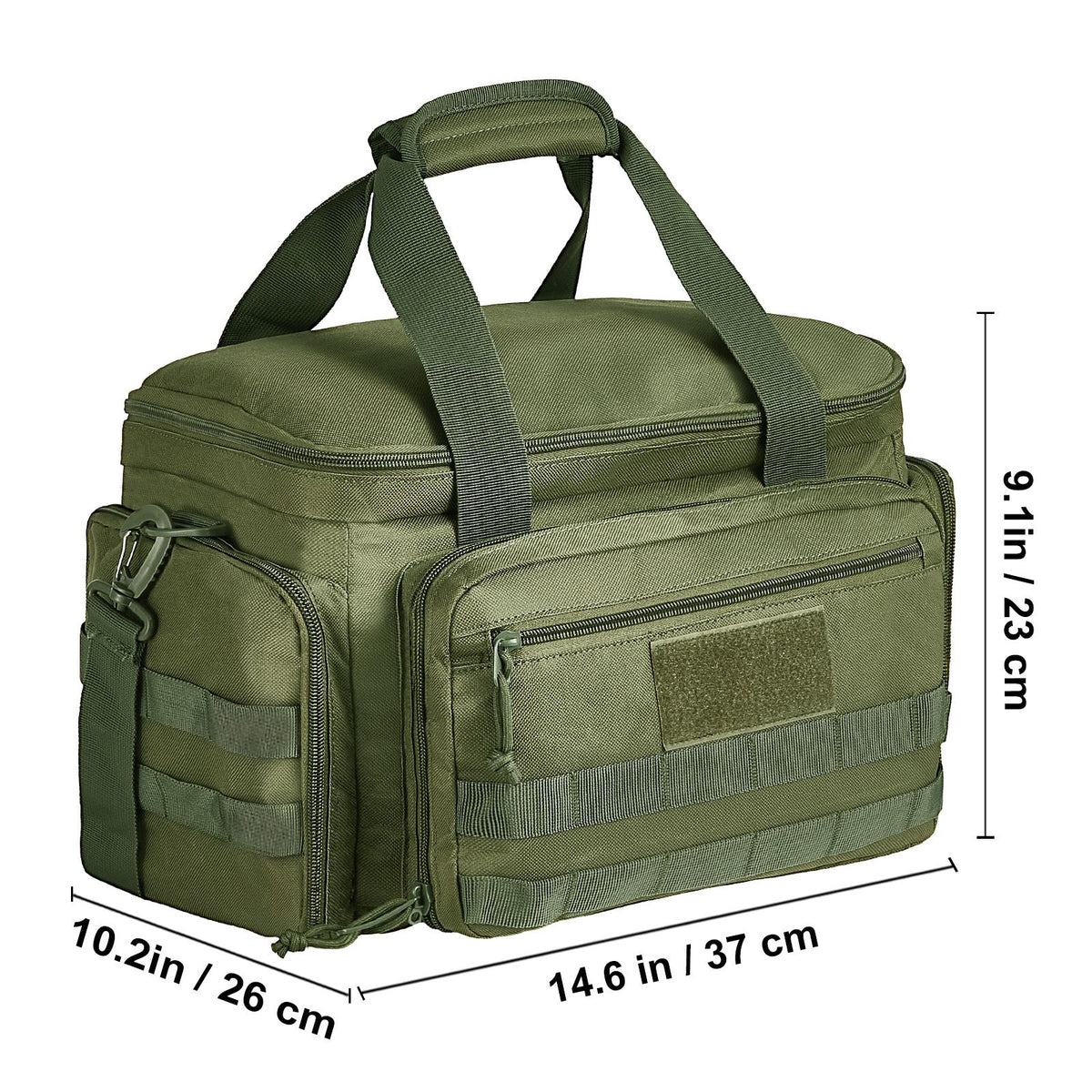 Soft Pistol Case for 4 Pistols Handgun Bag Outdoor Hunting Shooting Green