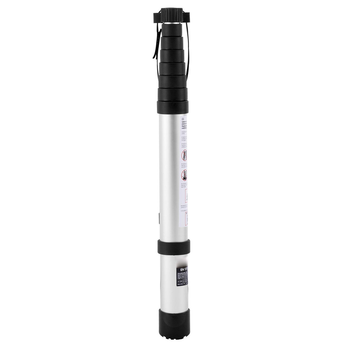 Telescoping Extension Ladder 8.5FT One-button Retraction 375 LBS Capacity