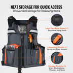 Life Vest for Watersports (PFD), Life Jacket with Waterproof Nylon & 96N Buoyancy, Life Vest/Jacket for Any Water Activity-Fishing, Kayaking, Surfing and More, Men and Women L